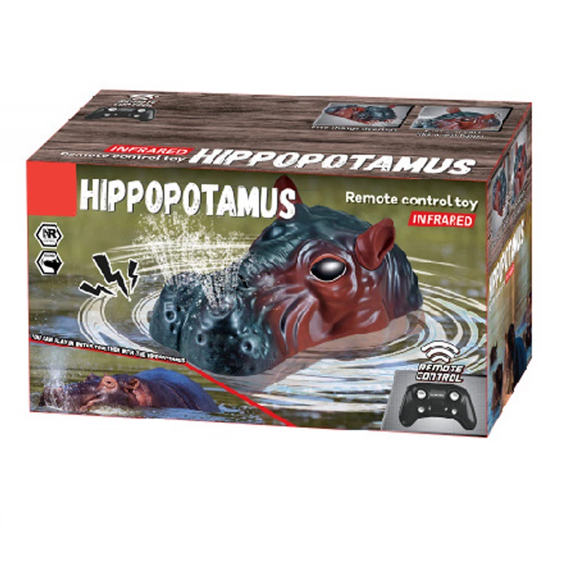 Човен на радіокеруванні SHT 3736AD Hippopotamus 2.4G – Black / Brown. Фото 3 з 4