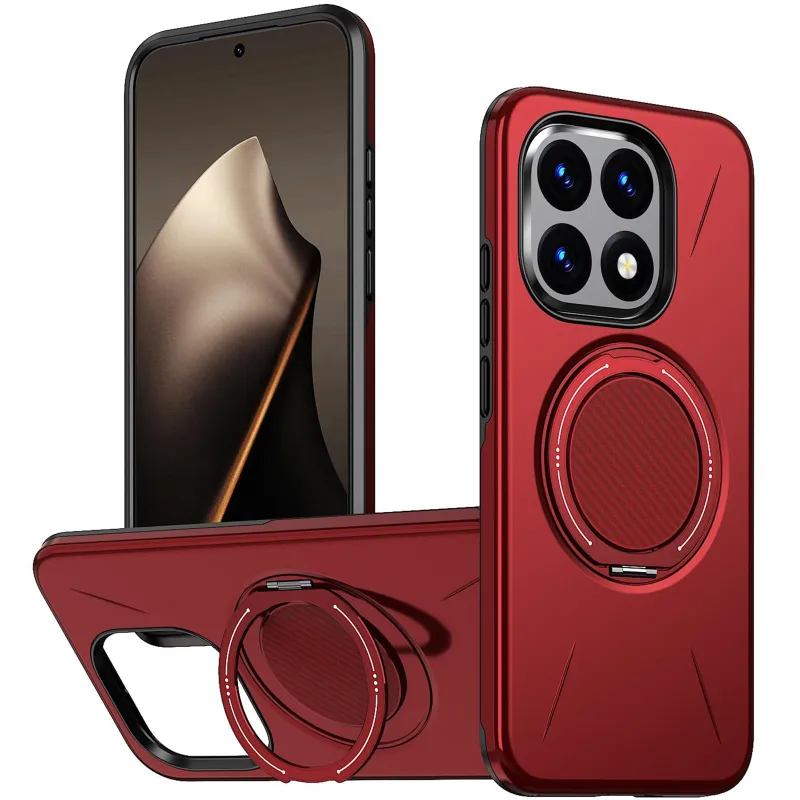 TPU+PC чохол Kalebol Magnetic Case для Xiaomi 15T – Red. Фото 2 з 3