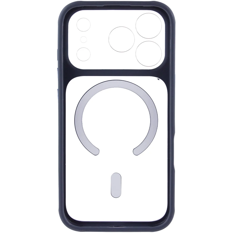 Чохол TPU GETMAN Moon Clear with MagSafe для Apple iPhone 17 Pro (6.3") – Blue. Фото 4 з 6