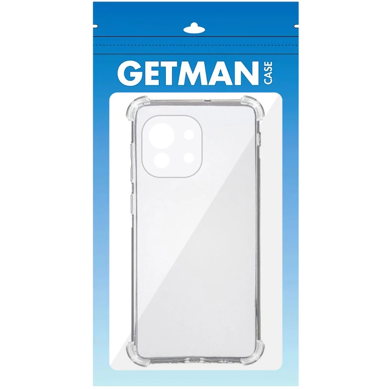 Ультратонкий силиконовый чехол GETMAN с крытыми бортами та камерою на Xiaomi Redmi 15 (Global) – Бесцветный (прозрачный). Фото 5 из 6