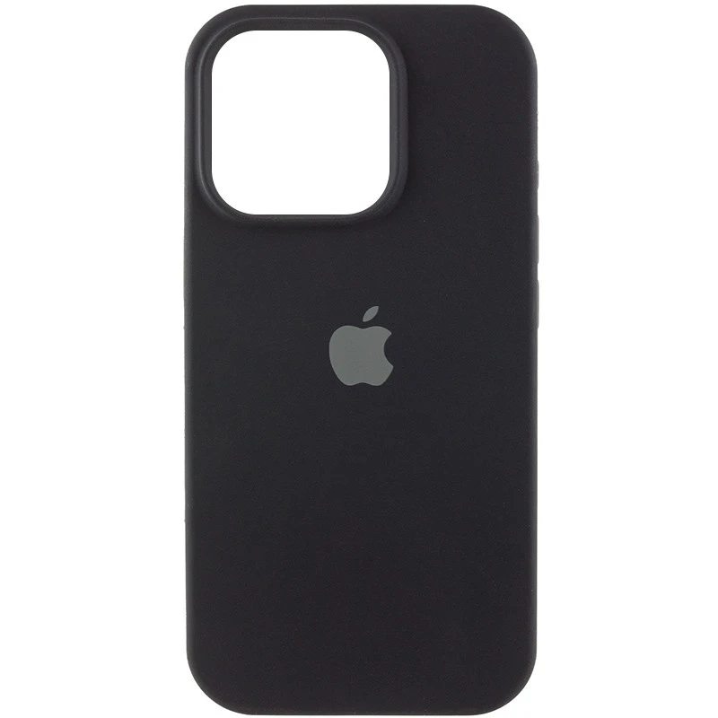Чехол Silicone Case (AA) Logo with MagSafe для Apple iPhone 11 (6.1") – Черный / Black. Фото 1 из 2