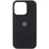 Чохол Silicone Case (AA) Logo with MagSafe для Apple iPhone 15 Pro Max (6.7") – Чорний / Black. Фото 1 з 2