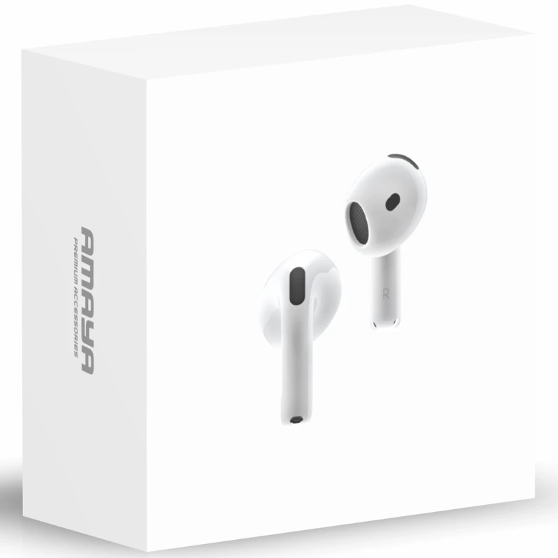 Бездротові TWS навушники Amaya Pod 4 – White. Фото 2 з 2