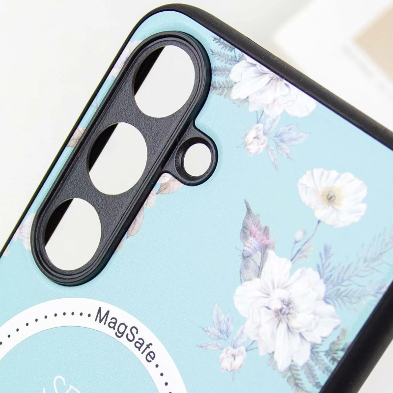 TPU+PC чохол Secret Garden with MagFit для Samsung Galaxy S24 – Mint. Фото 10 з 12