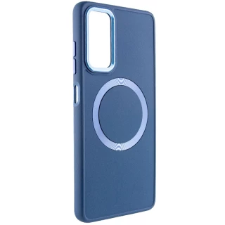 TPU чехол Bonbon с металлическими кнопками та MagSafe на Samsung Galaxy A25 5G — Синий / Cosmos Blue