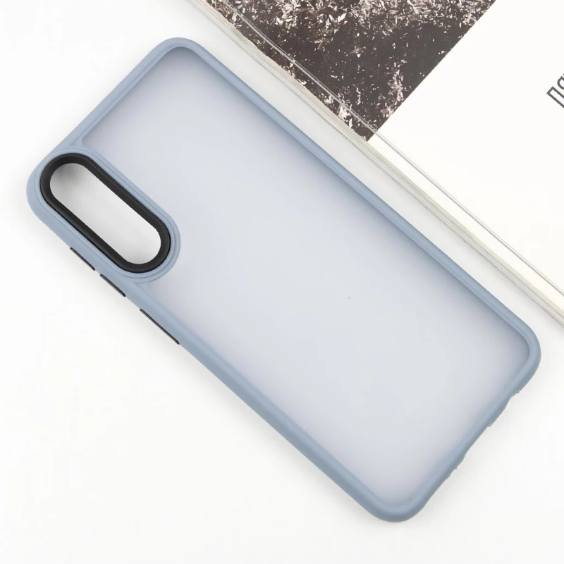 Чохол TPU+PC Lyon Frosted на Samsung Galaxy A50 (A505F) / A50s / A30s – Блакитний / Sky Blue. Фото 4 з 12