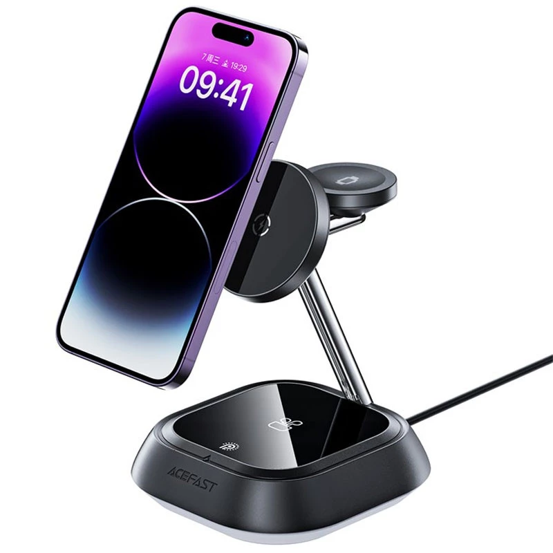 БЗП Acefast E16 desktop 3-in-1 – Black. Фото 5 з 8