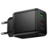 СЗУ Hoco C157A Smart PD30W+QC3.0 (1USB-A/1C) – Black. Фото 6 из 6