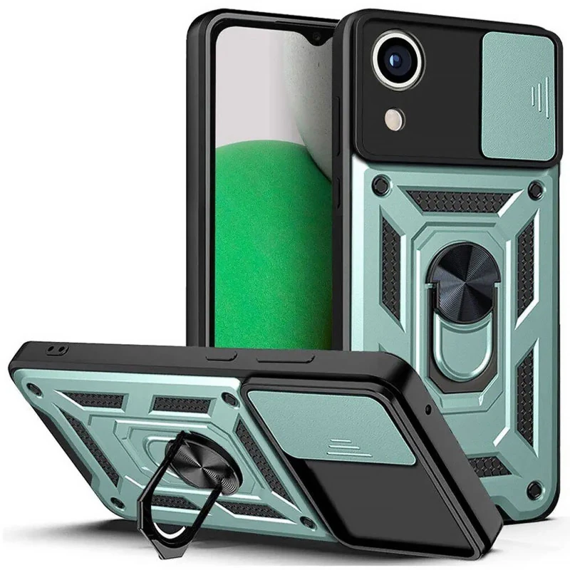 Ударопрочный чехол Ummi Camshield Serge Ring (in box) для Samsung Galaxy A03 Core – Зеленый. Фото 1 Ударопрочный чехол Ummi Camshield Serge Ring (in box) для Samsung Galaxy A03 Core – Зеленый. Фото 1 из 1
