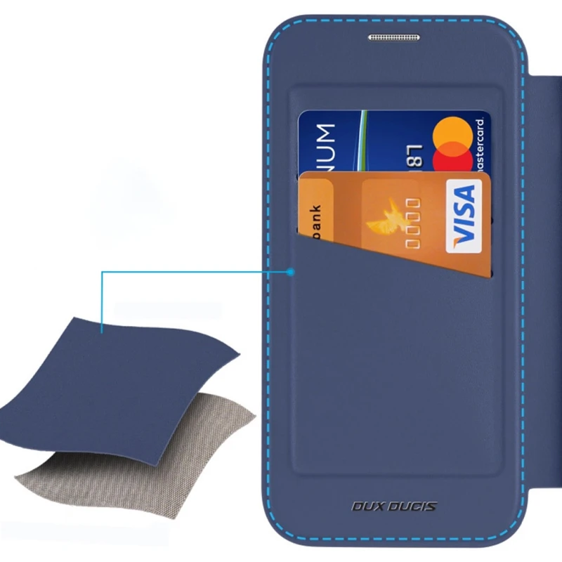 Чохол книжка Dux Ducis з MagSafe на Apple iPhone 17 (6.3") – Blue. Фото 5 з 11