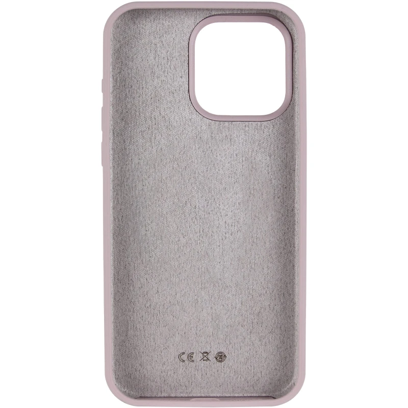 Чохол з закритим низом Silicone Case на Apple iPhone 14 Pro (6.1") – Сірий / Lavender. Фото 6 з 9