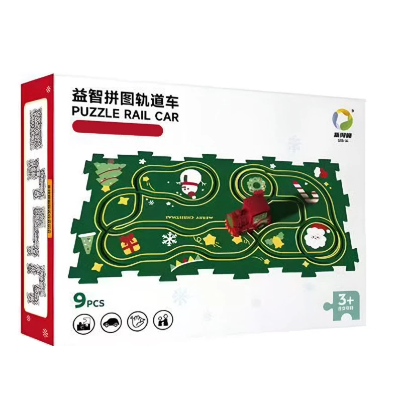 Розвиваюча іграшка-пазл SHT XDL588-19 Merry Christmas (13pcs) – Green. Фото 6 з 7