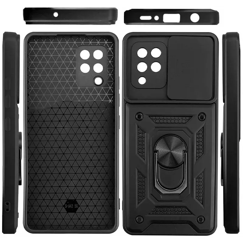 Удароміцний чохол Ummi Camshield Serge Ring (in box) для Samsung Galaxy M53 5G – Чорний / Black. Фото 2 з 2