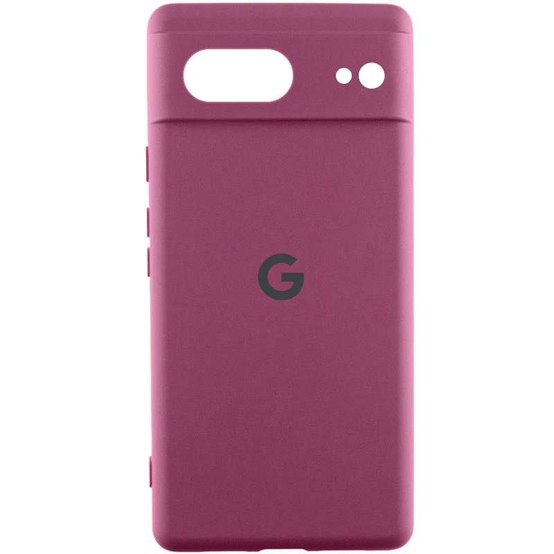Чохол Silicone Case Lakshmi Premium L з закритою камерою на Google Pixel 7 – Бордовий / Plum. Фото 2 з 4