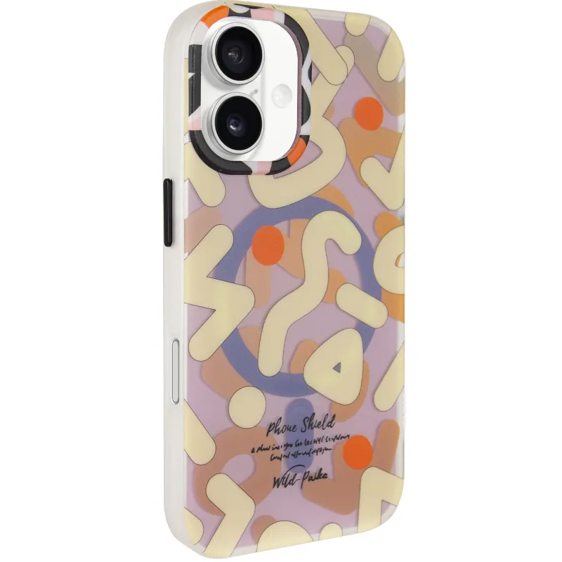 TPU чехол Pastel Chaos with MagSafe для Apple iPhone 17 (6.3") – Biege. Фото 2 из 6