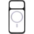 Чохол TPU GETMAN Moon Clear with MagSafe для Apple iPhone 12 (6.1") – Black. Фото 6 з 8