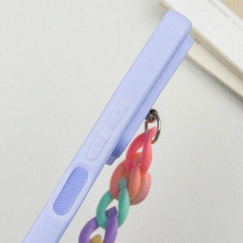 Чохол Heart з ланцюгом на Xiaomi Redmi Note 13 5G – Lilac Blue. Фото 7 з 7