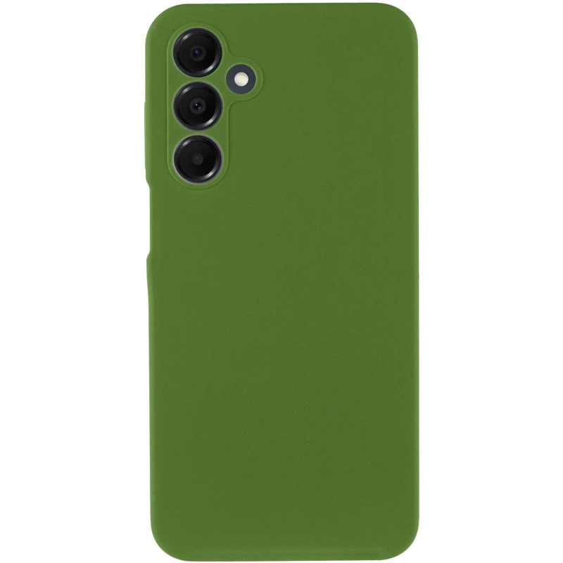 Чохол Silicone Case Lakshmi Plus з закритою камерою на Samsung Galaxy A05s – Зелений / Dark green. Фото 4 з 19