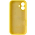 Чехол Silicone Case с защитой камеры для Apple iPhone 16 – Желтый / Yellow. Фото 7 из 8