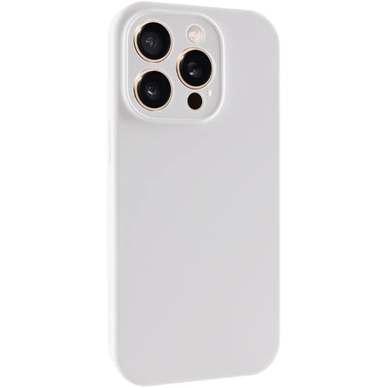 Чехол Silk Full Camera (AA) NO LOGO with Magnetic Fit для Apple iPhone 16 Pro – Белый / White. Фото 1 из 5