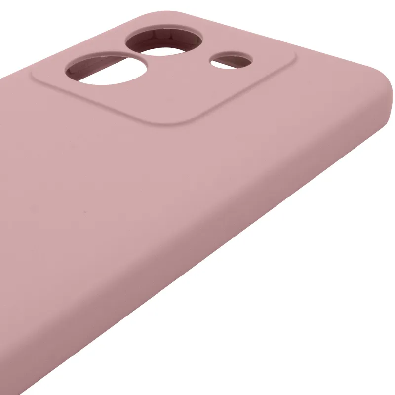 Чехол Silicone Case Lakshmi Premium з закритою камерою на Xiaomi Poco M7 pro 5G – Розовый / Pink Sand. Фото 7 из 8