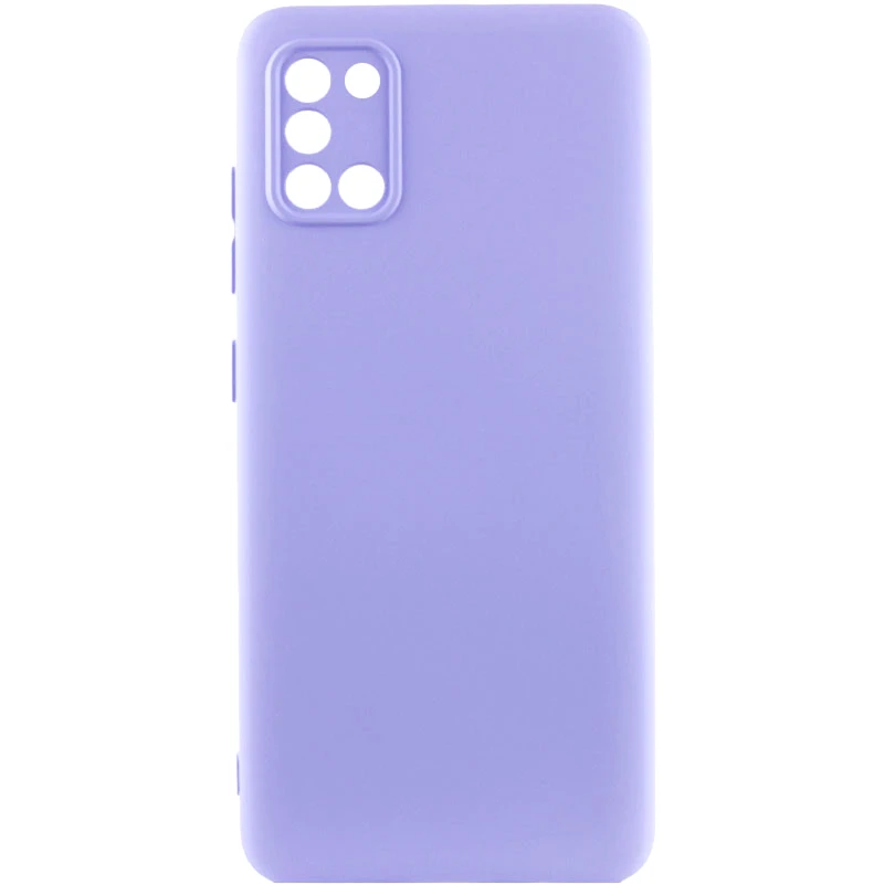 Кольоровий силіконовий чохол GETMAN із закритою камерою для Infinix Smart 10 – Бузковий / Light purple. Фото 1 з 1
