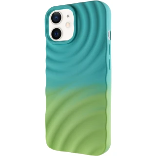Чехол TPU ColorWave для Apple iPhone 12 Pro (6.1") — Marine Green / Mint