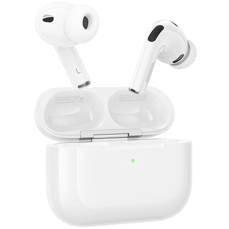 Бездротові TWS навушники Borofone BW99 ANC – White. Фото 6 з 6