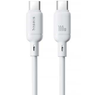 Дата кабель Baseus Silky Series OS Fast Charging Type-C to Type-C 100W (1m) (P10377704) фото 1 з 4