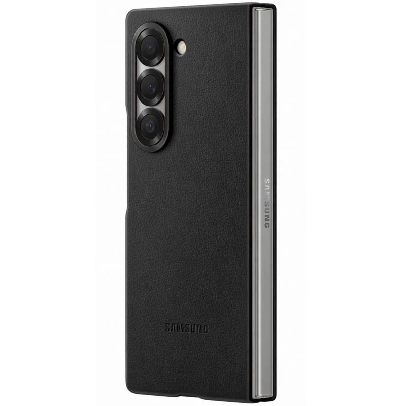 Шкіряний чохол Leather Case Premium на Samsung Galaxy Z Fold6 – Black. Фото 7 з 12
