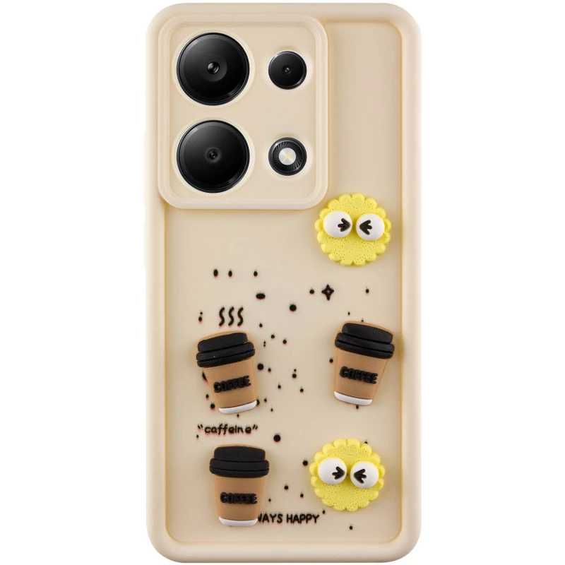 Чохол TPU Toys Case для Xiaomi Poco M6 Pro 4G – Sand / Always Happy. Фото 1 з 6