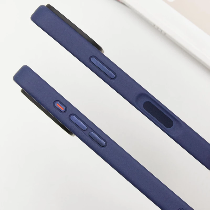 TPU+PC с металлическими кнопками для Apple iPhone 16 Pro Max – Синий. Фото 2 из 6
