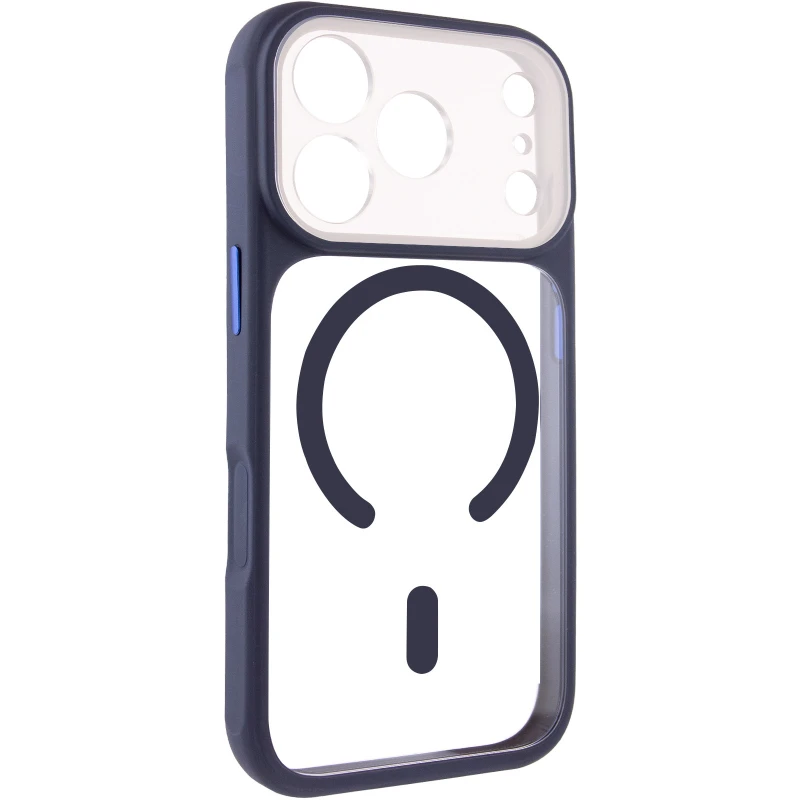 Чохол TPU GETMAN Moon Clear with MagSafe для Apple iPhone 17 Pro (6.3") – Blue. Фото 2 з 6
