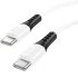 Дата кабель Hoco X82 Silicone Type-C to Type-C 60W (1m) – White. Фото 3 з 4