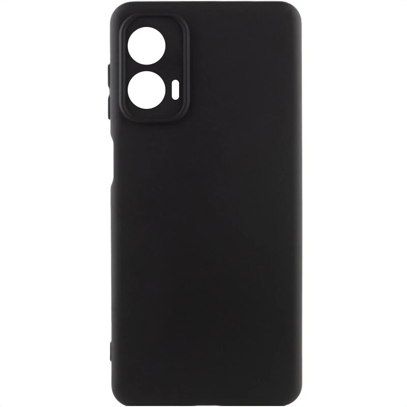 Чохол Silicone Cover Ummi Lakshmi Full Camera (AA) для Motorola Moto G24 – Чорний / Black. Фото 1 з 3