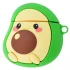 Силіконовий футляр Yummy Fruits для навушників AirPods – Avocado / Зелений. Фото 1 з 4