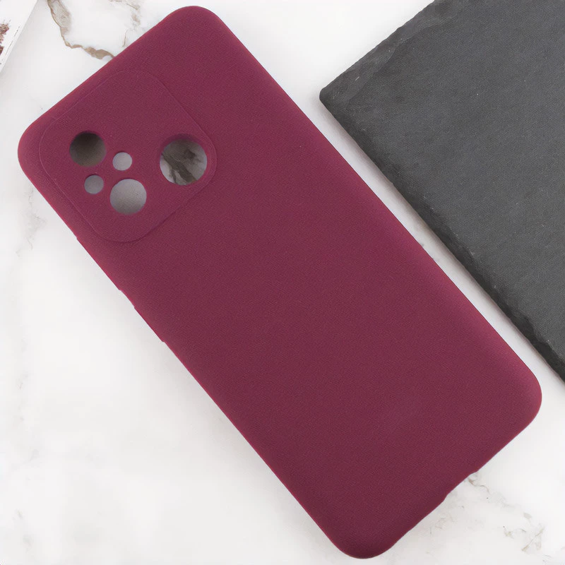 Чохол Silicone Case Lakshmi Premium із закритою камерою для Xiaomi Redmi 12C / Poco C55 – Бордовий / Plum. Фото 10 з 12