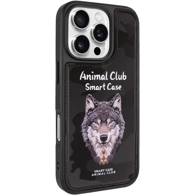 TPU+PC чохол Animal Club для Apple iPhone 16 Pro – Black. Фото 1 з 8