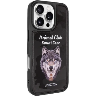 TPU+PC чохол Animal Club для Apple iPhone 16 Pro Max — Black