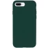 Чохол з закритим низом Silicone Case на Apple iPhone 7 plus / 8 plus – Зелений / Forest green. Фото 1 з 1