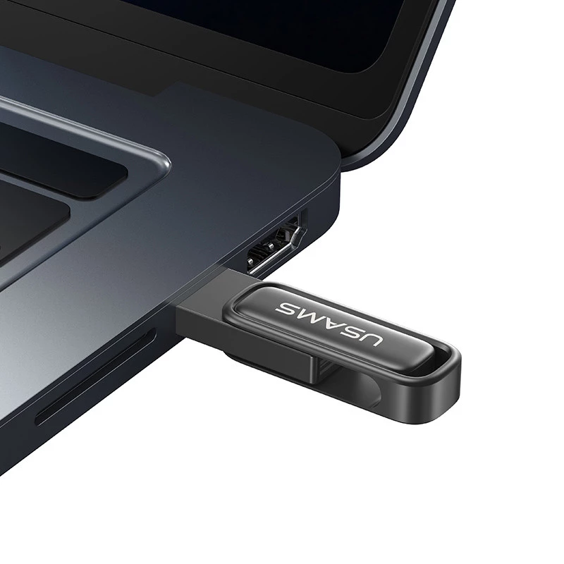 Флеш накопичувач USAMS US-ZB334 USB3.0 Zinc Alloy Rotating Flash Drive 256Gb – Tarnish. Фото 5 з 6