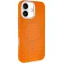 Чехол TPU+PC KVZV Triangular Pattern with Magnetic Fit для Apple iPhone 17 (6.3") – Orange. Фото 3 из 9