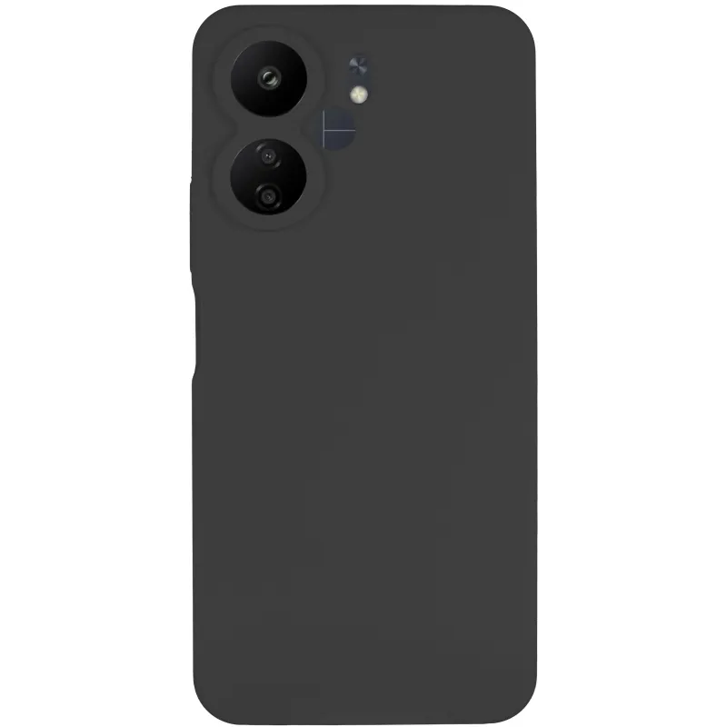 Чохол Silicone Case Lakshmi Premium із закритою камерою для Xiaomi Redmi 13C – Чорний / Black. Фото 4 з 9