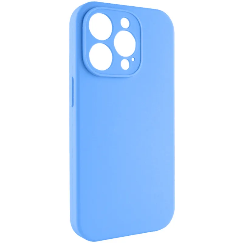 Чехол Silk Full Camera (AA) NO LOGO with Magnetic Fit для Apple iPhone 16 Pro Max – Голубой / Sky Blue. Фото 1 из 1