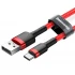 Дата кабель Baseus Cafule Type-C Cable 3A (1m) – Червоний. Фото 2 з 3