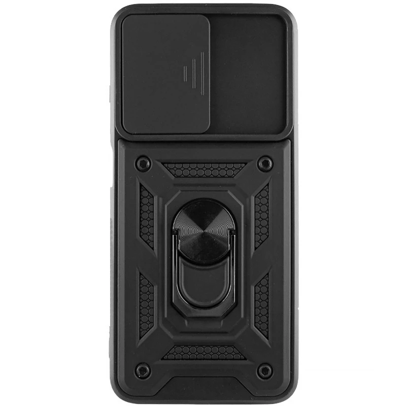 Удароміцний чохол Ummi Camshield Serge Ring (in box) для Xiaomi Redmi 10 – Чорний. Фото 2 з 3