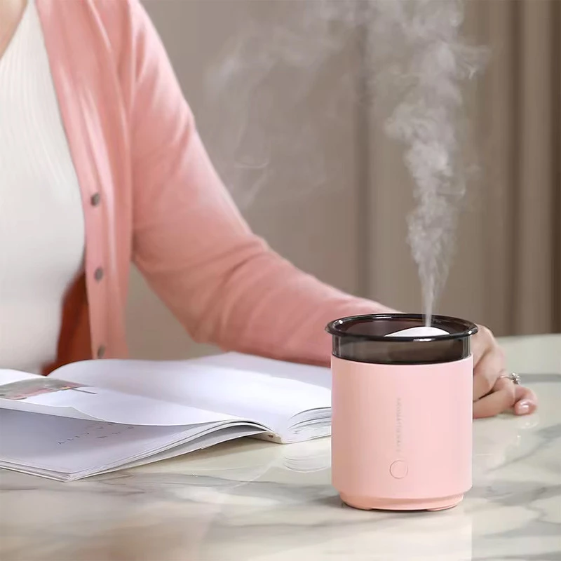 Зволожувач повітря з підсвічуванням WX106 Type-C/5V USB 200ml – Pink. Фото 4 з 5