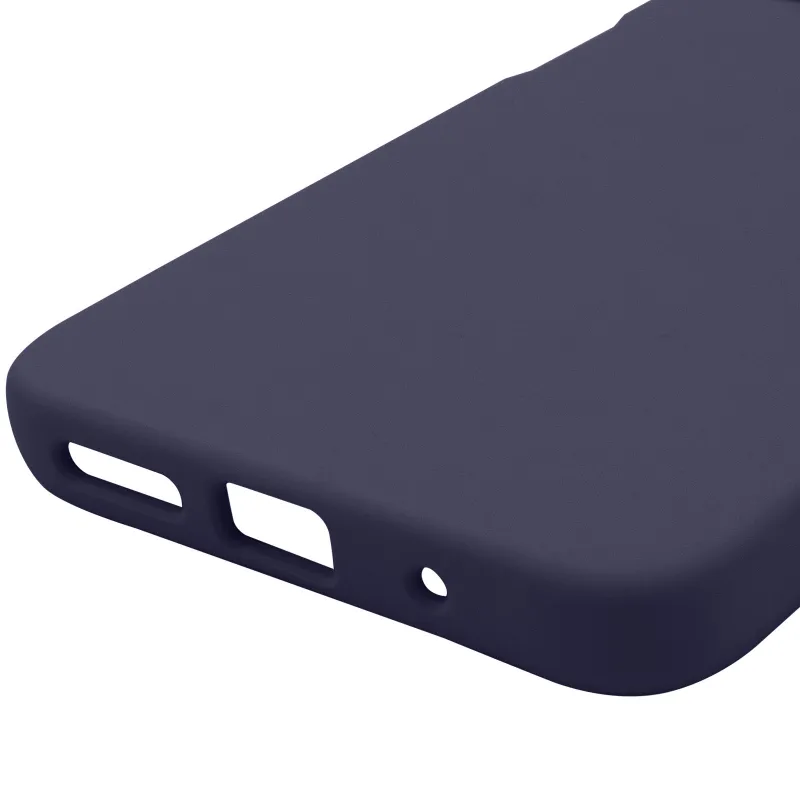 Чехол Silicone Case Lakshmi Premium з закритою камерою на Xiaomi Poco M6 4G – Темно-синий / Midnight blue. Фото 8 из 8