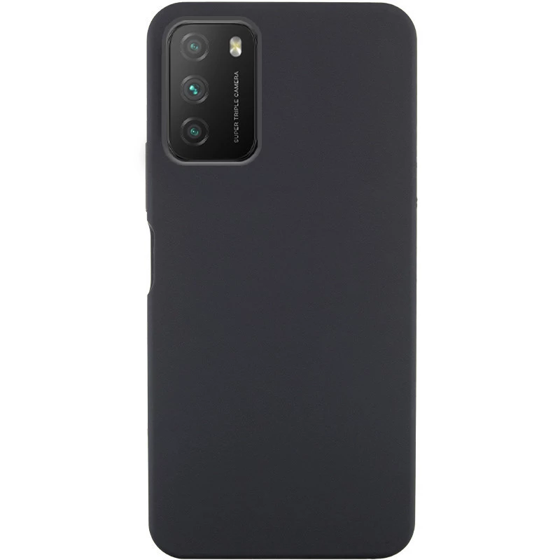 Чохол Silicone Case Lakshmi Elit на Xiaomi Poco M3 – Чорний / Black. Фото 1 з 4