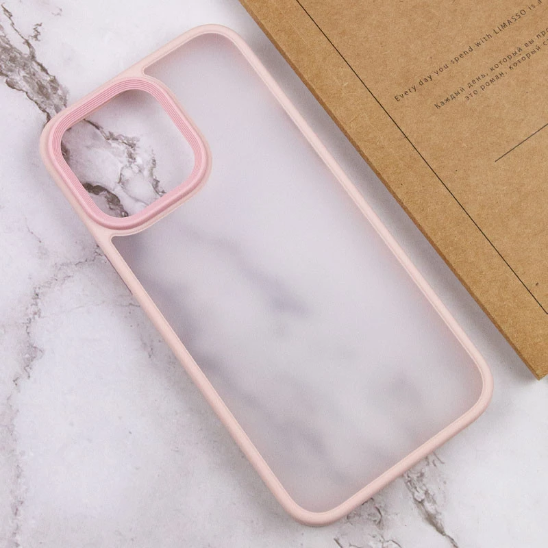 TPU+PC с металлическими кнопками для Apple iPhone 16 Pro Max – Розовый / Pink. Фото 8 из 13